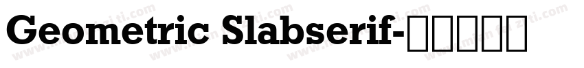 Geometric Slabserif字体转换